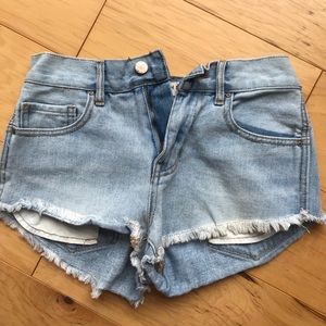 High Waisted Denim Shorts